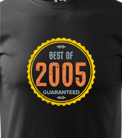 Tricou personalizat 20 ani, Best of [1]