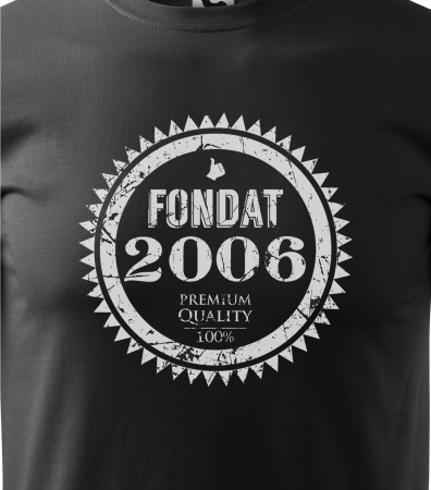 Tricou personalizat 20 ani, Fondat In [1]