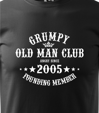 Tricou personalizat 20 ani, Grumpy Old Man [1]