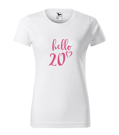 Tricouri cadou 20 ani - Tricou personalizat 20 ani, Hello