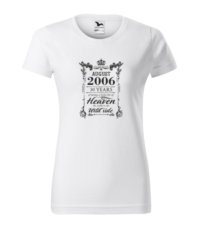 Tricouri cadou 20 ani - Tricou personalizat 20 ani, Im HEAVEN with a WILD side