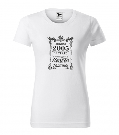 Tricouri cadou 20 ani - Tricou personalizat 20 ani, Im HEAVEN with a WILD side
