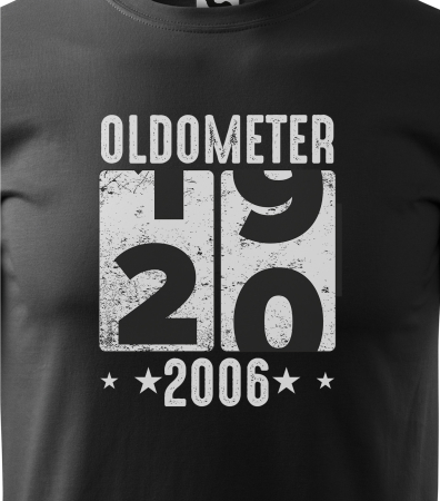 Tricou personalizat 20 ani, Oldometer [1]