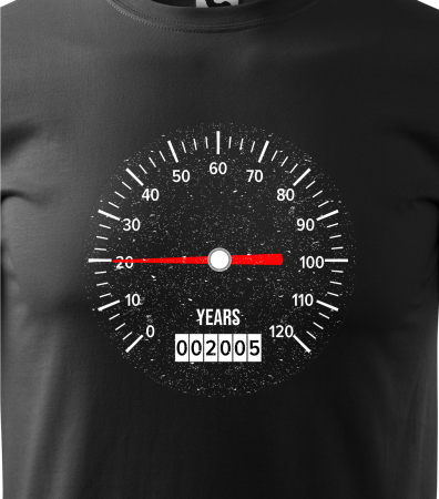 Tricou personalizat 20 ani, Speed Your Age [1]