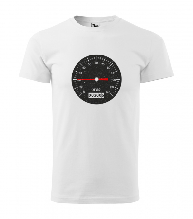 Tricouri aniversare - Tricou personalizat 20 ani, Speed Your Age