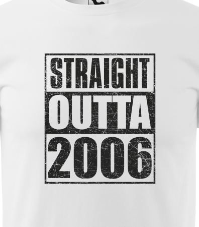 Tricou personalizat 20 ani, STRAIGHT outta [1]
