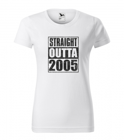 Tricouri cadou 20 ani - Tricou personalizat 20 ani, STRAIGHT outta