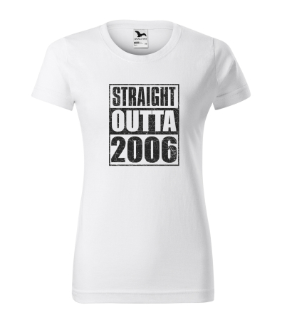 Tricouri cadou 20 ani - Tricou personalizat 20 ani, STRAIGHT outta