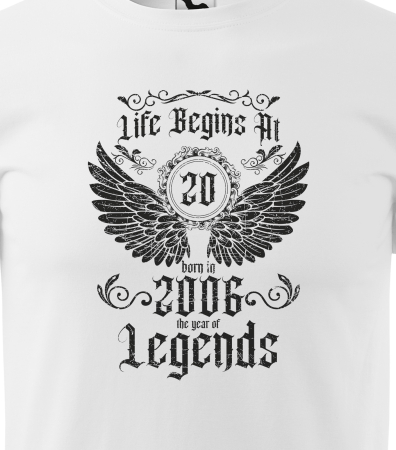 Tricou personalizat 20 ani, The year of the LEGENDS [1]