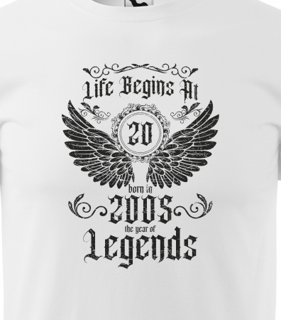 Tricou personalizat 20 ani, The year of the LEGENDS [1]