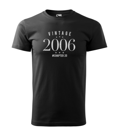 Tricouri cadou 20 ani - Tricou personalizat 20 ani, VINTAGE chapter