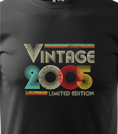 Tricou personalizat 20 ani, VINTAGE year LIMITED edition [1]
