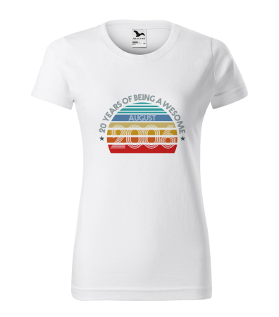Tricouri cadou 20 ani - Tricou personalizat 20 ani, Years of being AWESOME