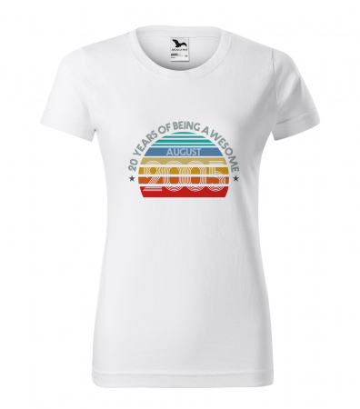 Tricouri cadou 20 ani - Tricou personalizat 20 ani, Years of being AWESOME