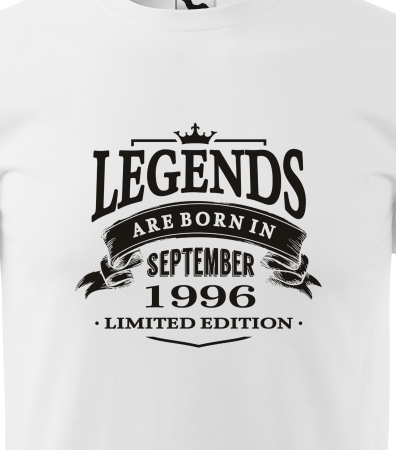 Tricou personalizat 30 ani, Legends are born [1]