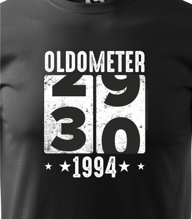 Tricou personalizat 30 ani, Oldometer [1]