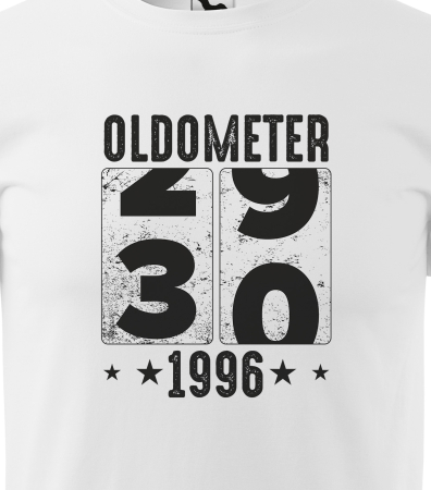 Tricou personalizat 30 ani, Oldometer [1]
