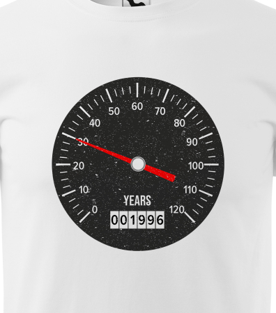 Tricou personalizat 30 ani, Speed Your Age [1]