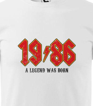 Tricou personalizat 40 ani, A LEGEND was born [1]