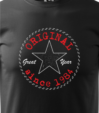 Tricou personalizat 40 ani, Great Year, Original Since [1]