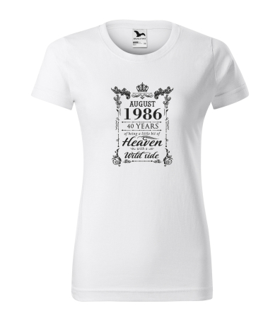Tricouri cadou 40 ani - Tricou personalizat 40 ani, Im HEAVEN with a WILD side