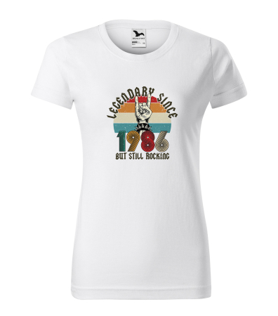 Tricouri aniversare - Tricou personalizat 40 ani, LEGENDARY but still rocking