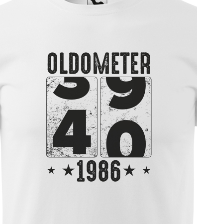 Tricou personalizat 40 ani, Oldometer [1]