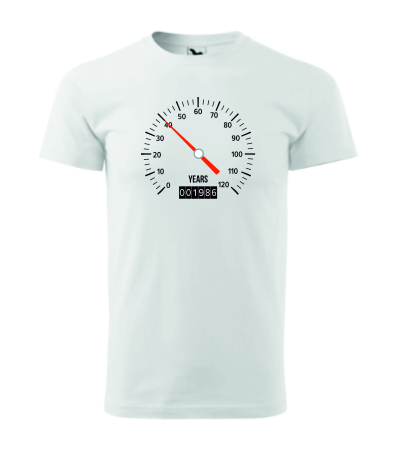 Tricouri aniversare - Tricou personalizat 40 ani, Speed Your Age