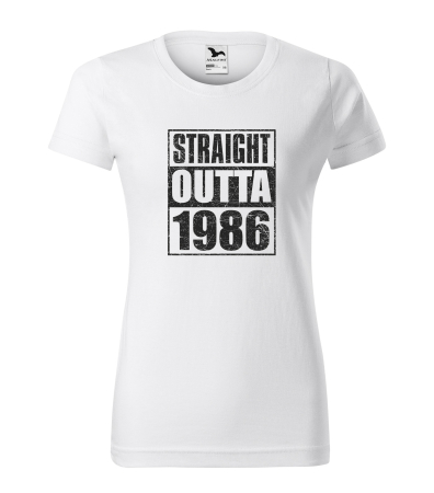 Tricouri aniversare - Tricou personalizat 40 ani, STRAIGHT outta