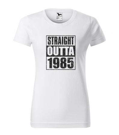Tricouri cadou 40 ani - Tricou personalizat 40 ani, STRAIGHT outta