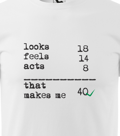 Tricou personalizat 40 ani, That Makes Me [1]