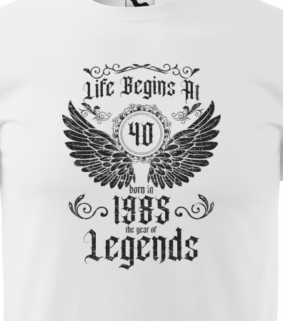 Tricou personalizat 40 ani, The year of the LEGENDS [1]