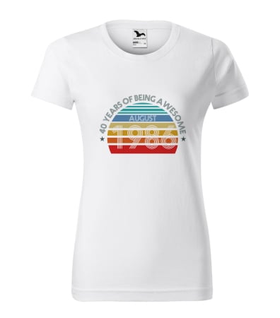 Tricouri cadou 40 ani - Tricou personalizat 40 ani, Years of being AWESOME