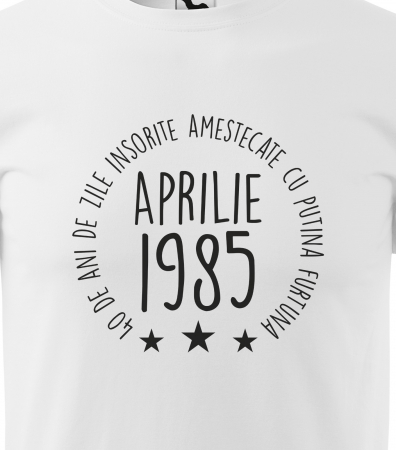 Tricou personalizat 40 ani, Zile INSORITE amestecate cu FURTUNA [1]