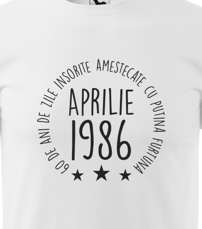 Tricou personalizat 40 ani, Zile INSORITE amestecate cu FURTUNA [1]