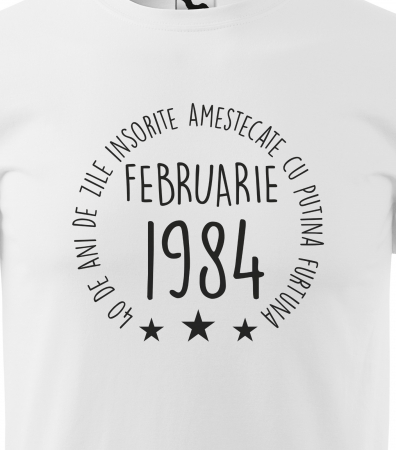 Tricou personalizat 41 ani, Zile INSORITE amestecate cu FURTUNA [1]