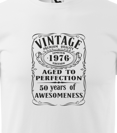 Tricou personalizat 50 ani, Aged to PERFECTION [1]