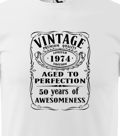 Tricou personalizat 51 ani, Aged to PERFECTION [1]
