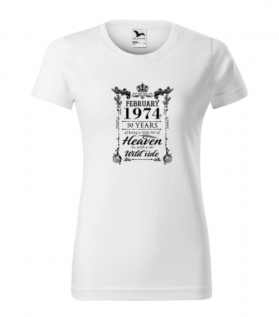Tricouri - Tricou personalizat 51 ani, Im HEAVEN with a WILD side