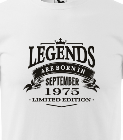 Tricou personalizat 50 ani, Legends are born [1]