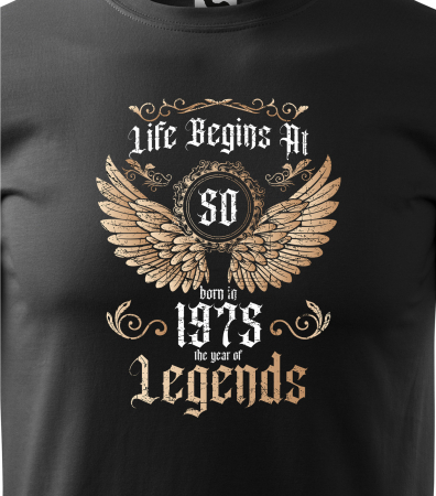 Tricou personalizat 50 ani, The year of the LEGENDS [1]