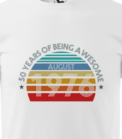 Tricou personalizat 50 ani, Years of being AWESOME [1]