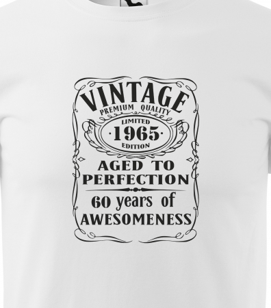 Tricou personalizat 60 ani, Aged to PERFECTION [1]