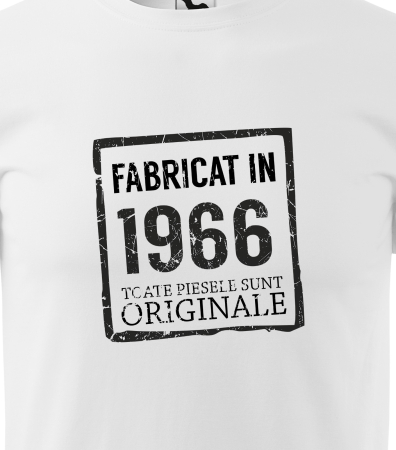 Tricou personalizat 60 ani, Fabricat In [1]
