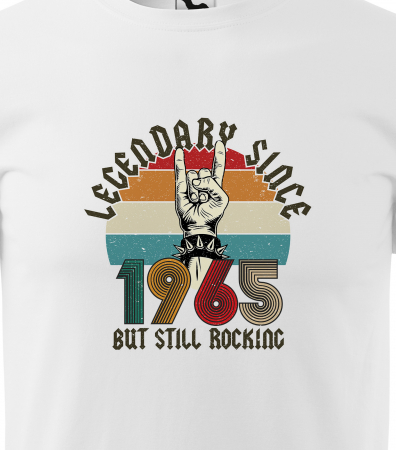 Tricou personalizat 60 ani, LEGENDARY but still rocking [1]