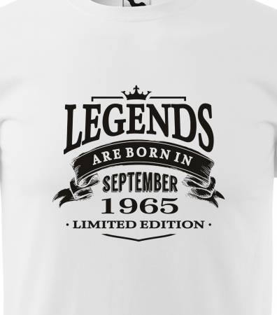 Tricou personalizat 60 ani, Legends are born [1]