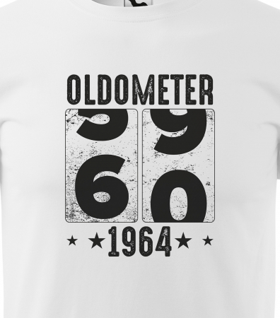 Tricou personalizat 60 ani, Oldometer [1]