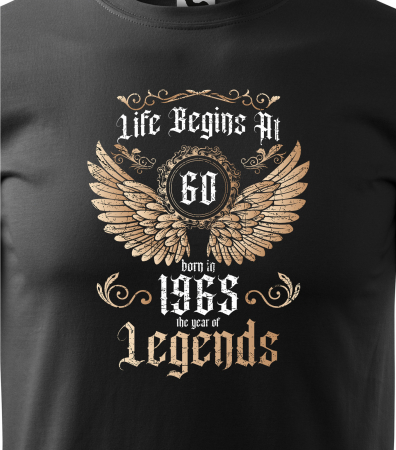 Tricou personalizat 60 ani, The year of the LEGENDS [1]