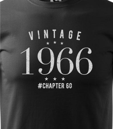 Tricou personalizat 60 ani, VINTAGE chapter [1]