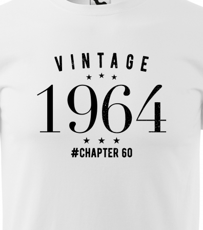 Tricou personalizat 61 ani, VINTAGE chapter [1]
